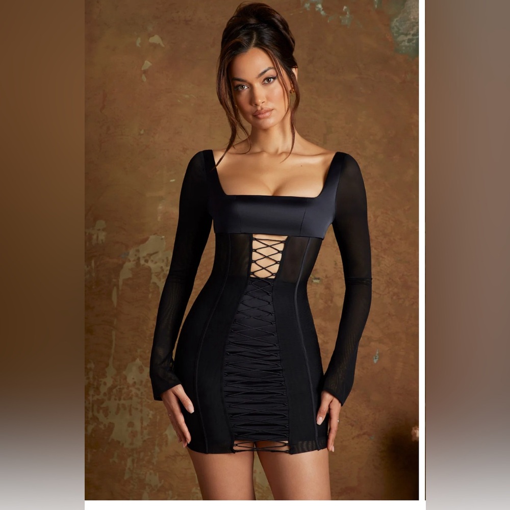 Black Oh Polly corset dress